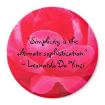 Leonardo Da Vinci Quote Magnet