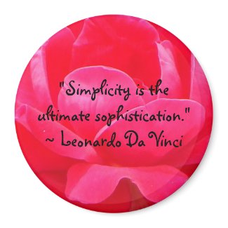 Leonardo Da Vinci Quote Magnet magnet