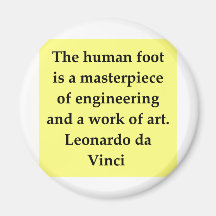 leonardo da vinci quote magnets
