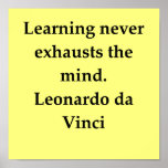 leonardo da vinci quote print
