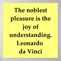 leonardo da vinci quote print