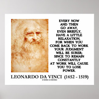Leonardo Da Vinci Quote Posters | Zazzle