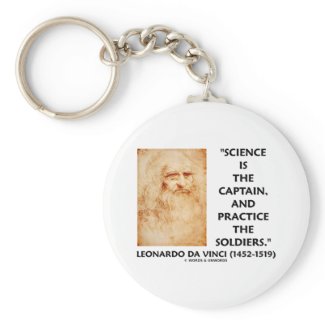Leonardo da Vinci Science Captain Practice Soldier keychain