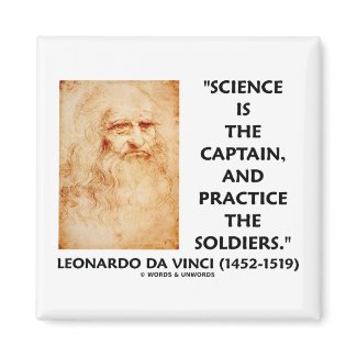 Leonardo da Vinci Science Captain Practice Soldier magnet