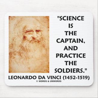 Leonardo da Vinci Science Captain Practice Soldier mousepad
