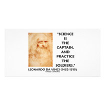 Leonardo da Vinci Science Captain Practice Soldier photo cards