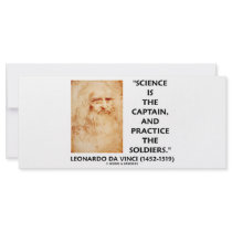 Leonardo da Vinci Science Captain Practice Soldier rack cards