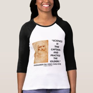 Leonardo da Vinci Science Captain Practice Soldier shirt