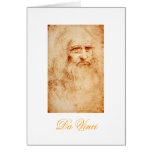 Leonardo Da Vinci Self-Portrait circa 1510-1515 Greeting Cards