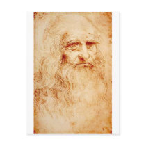 Leonardo Da Vinci Self-Portrait circa 1510-1515 Postcards