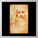 Leonardo Da Vinci Self-Portrait circa 1510-1515 posters