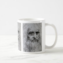 Leonardo Da Vinci self portrait Mugs