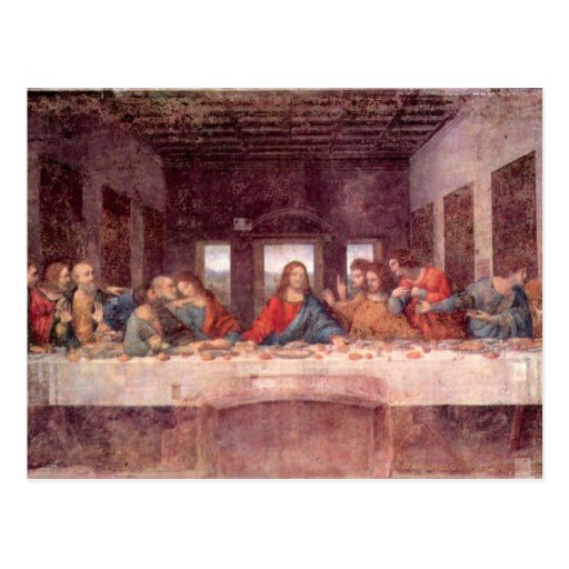 Leonardo Da Vinci - The Last Supper Postcard 