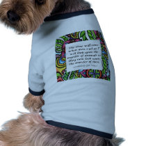 Leonardo Da Vinci vegetarian quote Dog Tee Shirt