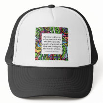 Leonardo Da Vinci vegetarian quote Trucker Hats