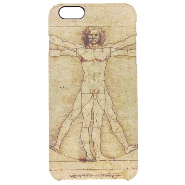 Leonardo da Vinci Vitruvian Man drawing Uncommon Clearlyâ„¢ Deflector iPhone 6 Plus Case