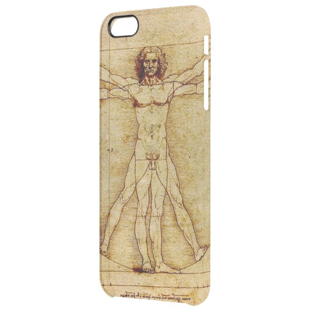 Leonardo da Vinci Vitruvian Man drawing Uncommon Clearlyâ„¢ Deflector iPhone 6 Plus Case