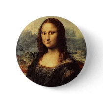 Leonardo da Vinci's Mona Lisa Button