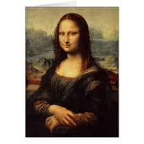 Leonardo da Vinci's Mona Lisa Greeting Card