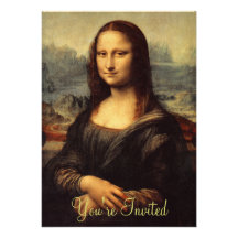 Leonardo da Vinci's Mona Lisa Personalized Announcements