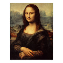 Leonardo da Vinci's Mona Lisa Postcard