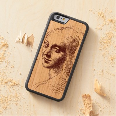 Leonardo daVinci Beautiful Girl Wood iPhone 6 case