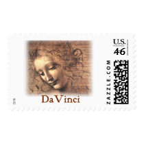 Leonardo DaVinci - Woman postage
