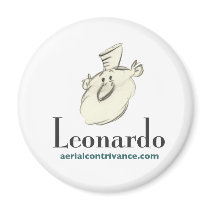 Leonardo - magnet standard size by jimcapo Leonardo - magnet standard size
