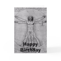 leonardo-vitruvian, Happy Birthday cards
