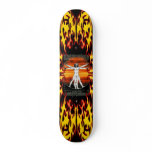 Leonardo Vitruvian Man on Atomic Bomb Skateboard