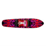 Leonardo Vitruvian Man on Atomic Bomb Skateboard