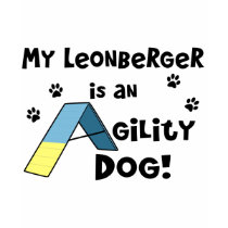 Leonberger Agility Dog t-shirts by MenagerieMayhem Leonberger Agility Dog t-shirts