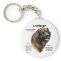 Leonberger History Design Key Chain