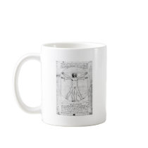 Leondardo Da Vinci Proportion Man Coffee Mugs
