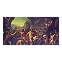 Leonidas At Thermopylae By David Jacques-Louis (Be Photo Greeting Card