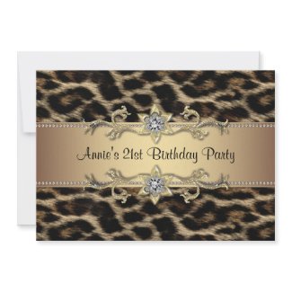 Leopard Invitation 