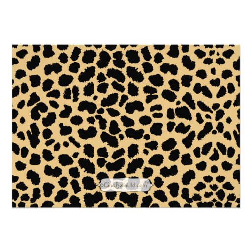 Leopard And Lilac Print African American Mommy Custom Announcement