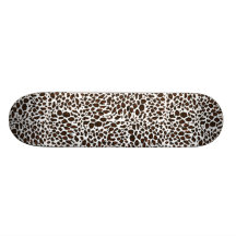 Leopard Animal Print Custom Skateboard