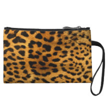 Leopard Animal Print Wristlet Clutch