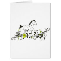 Leopard Appaloosa with Floral Print Cards
