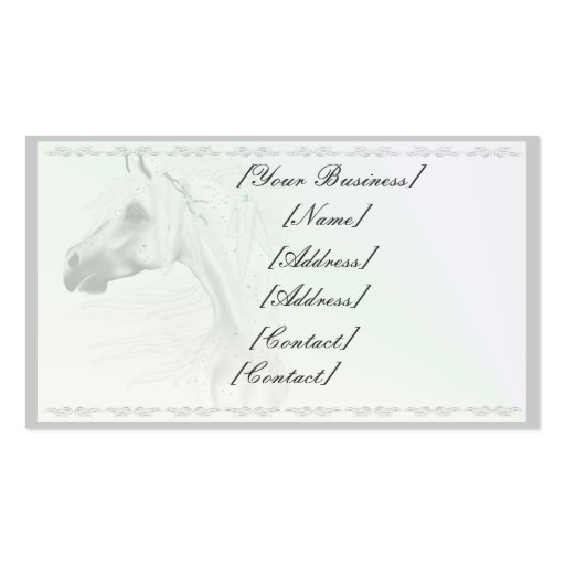 Leopard Appy and White Feathers Business Card (back side)