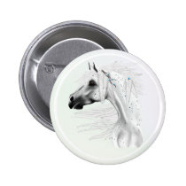 Leopard Appy and White Feathers Button buttons