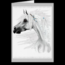 Leopard Appy and White Feathers Card cards