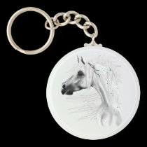 Leopard Appy and White Feathers keychains