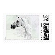 Leopard Appy and White Feathers Postage