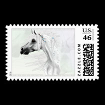 Leopard Appy and White Feathers Postage stamps
