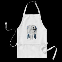 Leopard Appy Dream Catcher Apron aprons