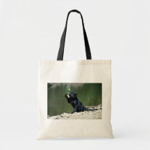 Leopard-black phase-cub tote bag