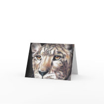 Leopard Blank Note Card by CarlaKurtArt Leopard Blank Note Card