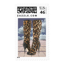 Leopard Boots with Ankle Straps postage
